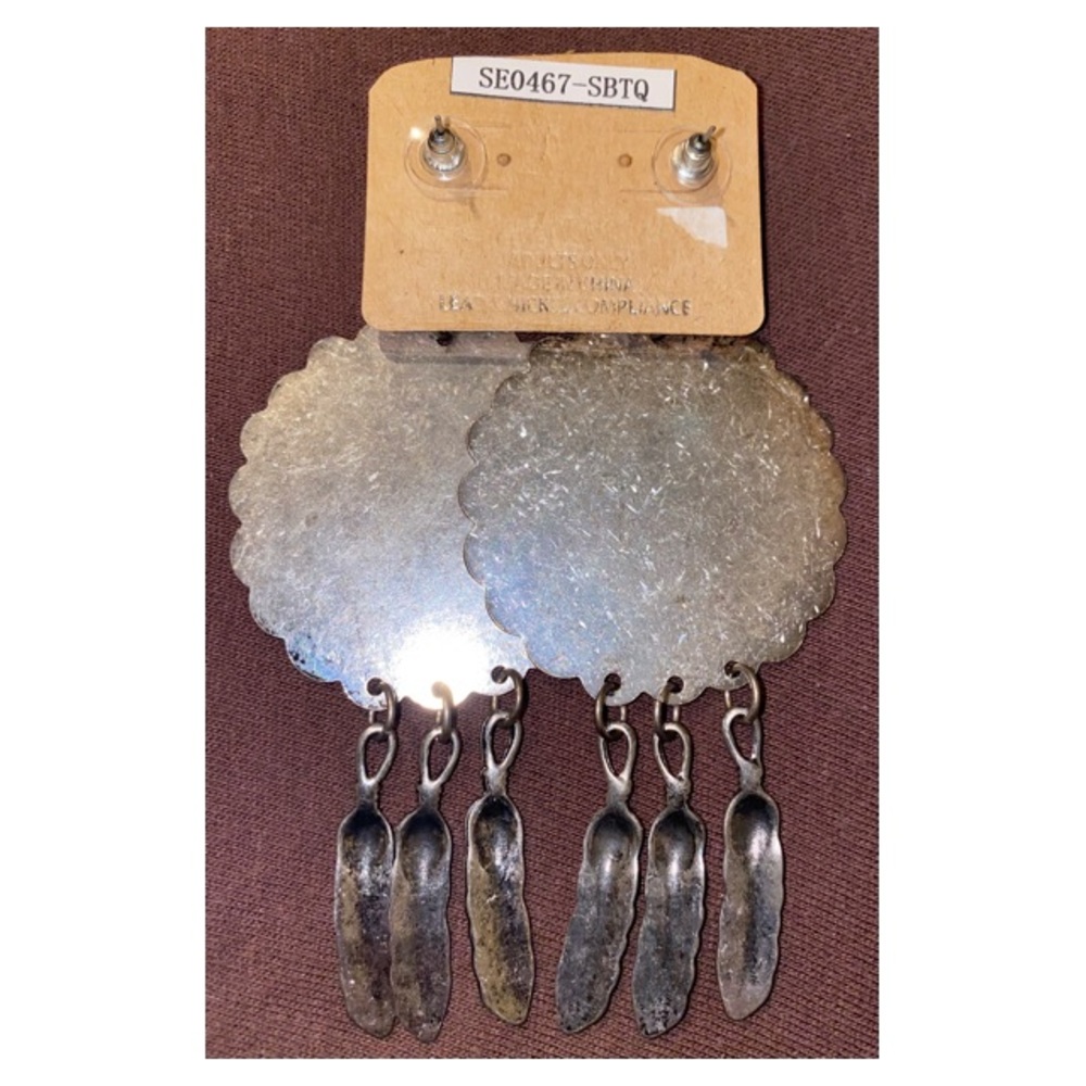 Boho Multicolor Earrings - Picture 2 of 3